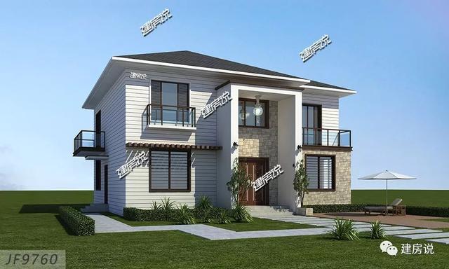 時尚二層小洋樓戶型圖，建一棟從此生活品味遙遙領(lǐng)先