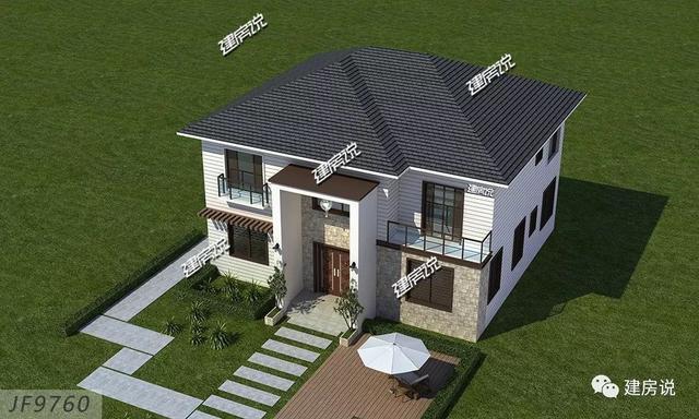 時尚二層小洋樓戶型圖，建一棟從此生活品味遙遙領(lǐng)先