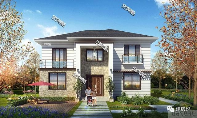 時尚二層小洋樓戶型圖，建一棟從此生活品味遙遙領(lǐng)先