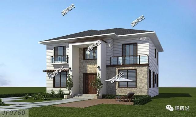 時尚二層小洋樓戶型圖，建一棟從此生活品味遙遙領(lǐng)先