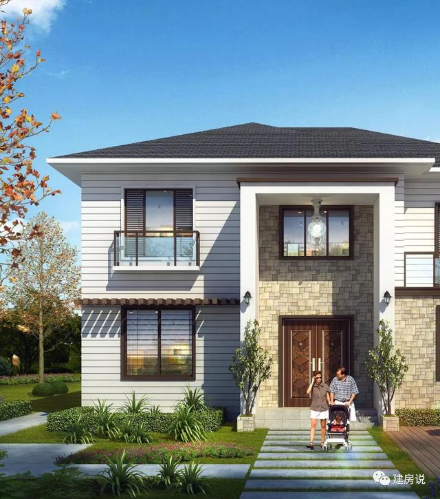 時尚二層小洋樓戶型圖，建一棟從此生活品味遙遙領(lǐng)先