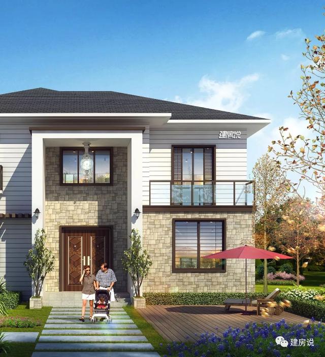 時尚二層小洋樓戶型圖，建一棟從此生活品味遙遙領(lǐng)先