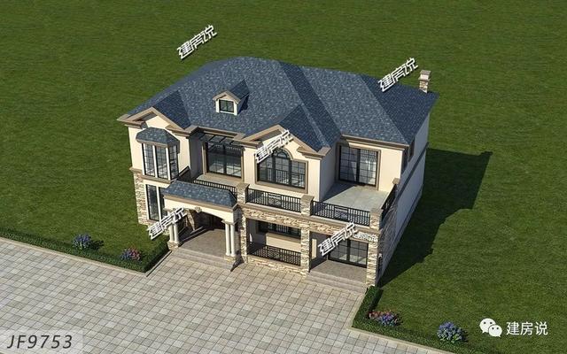 四間2層精致小洋樓效果圖，北京高中私人定制