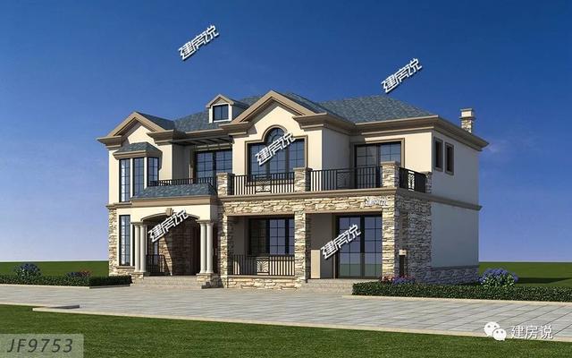 四間2層精致小洋樓效果圖，北京高中私人定制