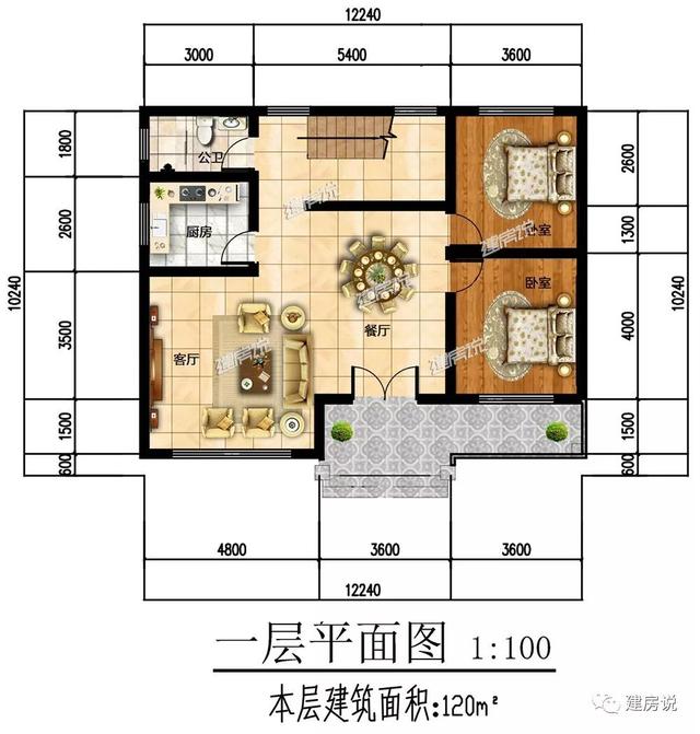 5款120平的樓房設(shè)計(jì)，最低造價(jià)26萬(wàn)，誰(shuí)都建得起