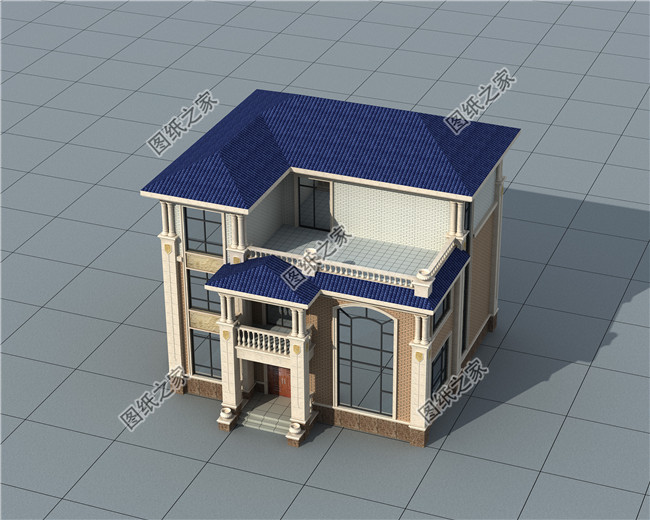 50萬以內(nèi)的歐式三層房屋別墅施工設(shè)計(jì)圖紙及效果圖