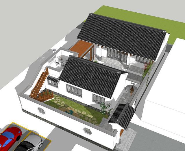 最美帶庭院別墅設(shè)計(jì)圖，自建才花30萬(wàn)