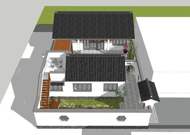 最美帶庭院別墅設(shè)計(jì)圖，自建才花30萬(wàn)