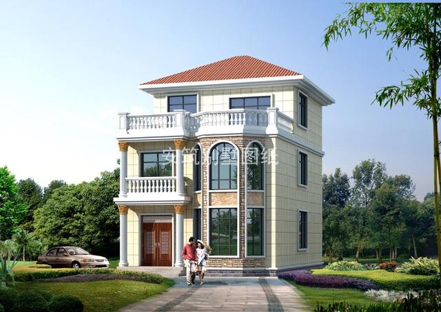 100平也能建棟特別有面子的別墅，小宅基地不怕