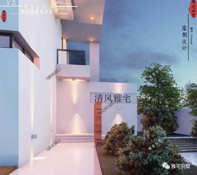 超現(xiàn)代二層平屋頂別墅圖片及戶型圖，超前的人才敢建