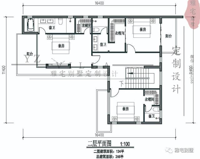 超現(xiàn)代二層平屋頂別墅圖片及戶型圖，超前的人才敢建