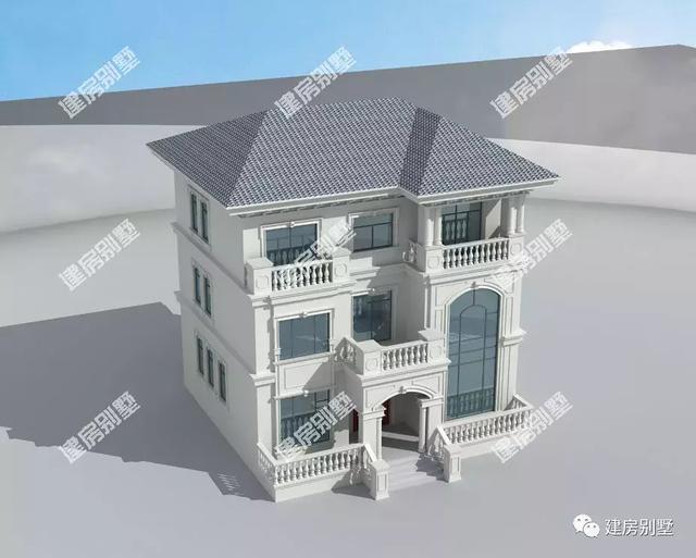 兩棟采用旋轉(zhuǎn)樓梯的農(nóng)村自建房，很有別墅派