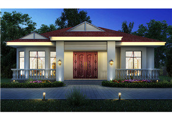 簡(jiǎn)單平房農(nóng)村自建一層別墅設(shè)計(jì)圖，時(shí)尚大氣，造價(jià)經(jīng)濟(jì)