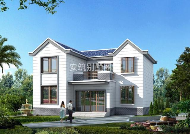 鄉(xiāng)村二層簡約風(fēng)時尚小別墅，清新脫俗的氣質(zhì)