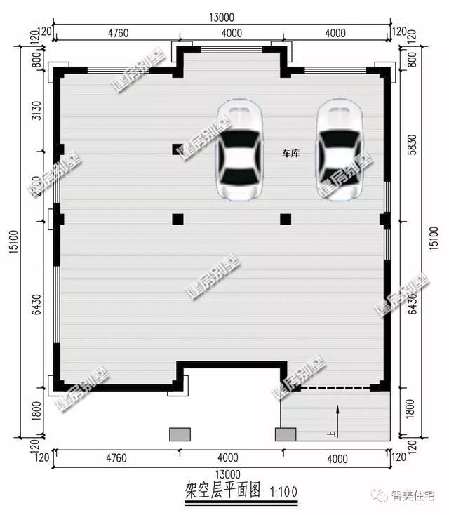 2套帶架空層設(shè)計(jì)的四層別墅自建樓房設(shè)計(jì)圖，村里蓋上羨慕死鄰居