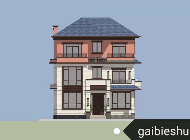 廣東三層別墅施工效果圖帶戶型展示，土灶，套間，雙露臺(tái)