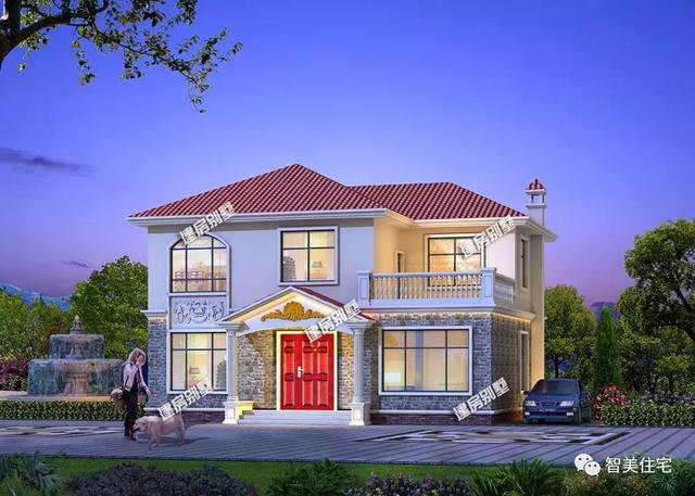全網(wǎng)最美小洋房設(shè)計效果圖及戶型圖，忍不住多看幾眼