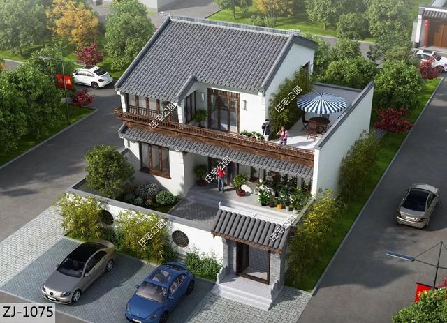 8棟小宅基地戶型自建房圖，雖然小但很精致