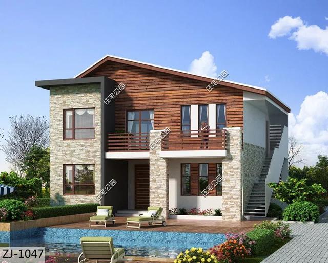 8棟小宅基地戶型自建房圖，雖然小但很精致