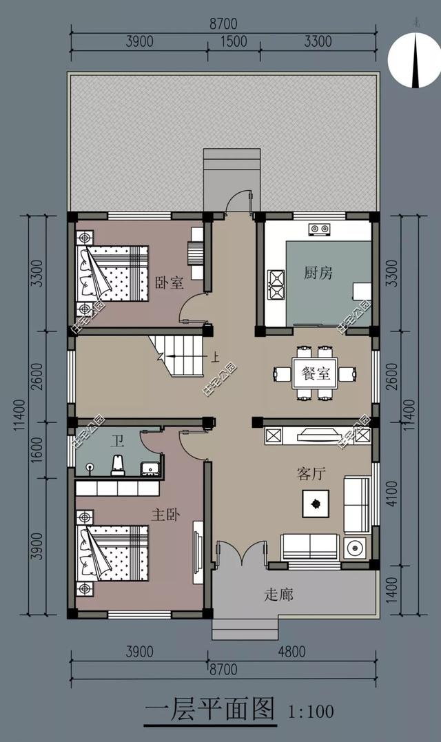 8棟小宅基地戶型自建房圖，雖然小但很精致