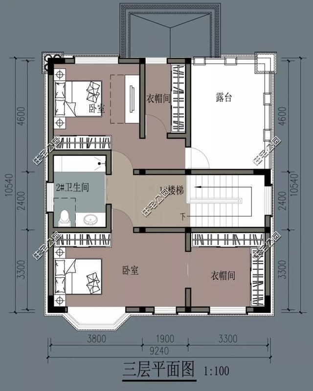 8棟小宅基地戶型自建房圖，雖然小但很精致