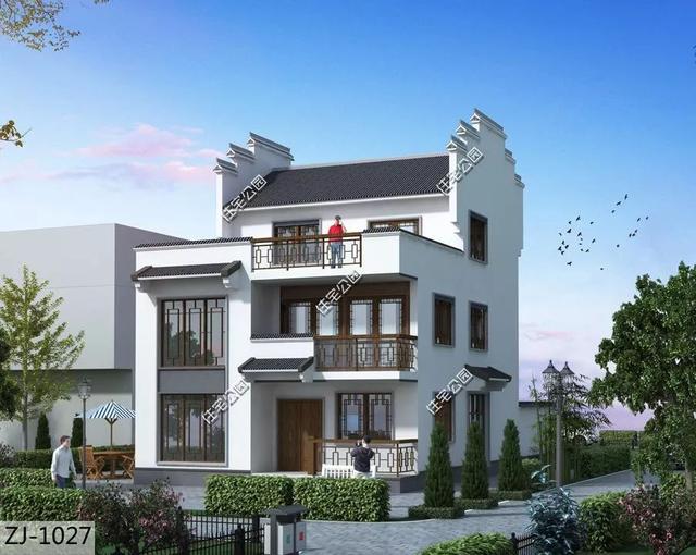 8棟小宅基地戶型自建房圖，雖然小但很精致