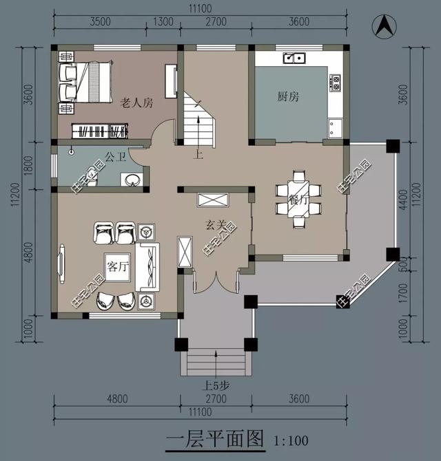 8棟小宅基地戶型自建房圖，雖然小但很精致