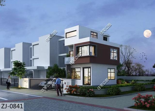 8棟小宅基地戶型自建房圖，雖然小但很精致