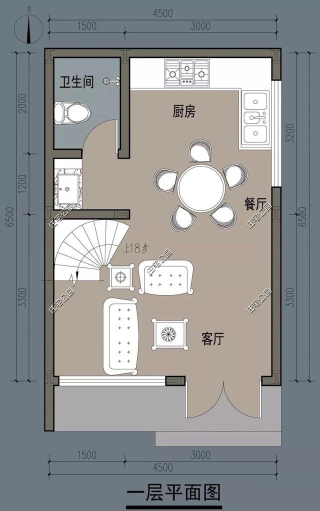 8棟小宅基地戶型自建房圖，雖然小但很精致