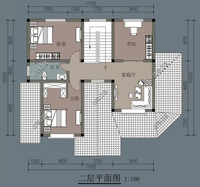 8棟小宅基地戶型自建房圖，雖然小但很精致