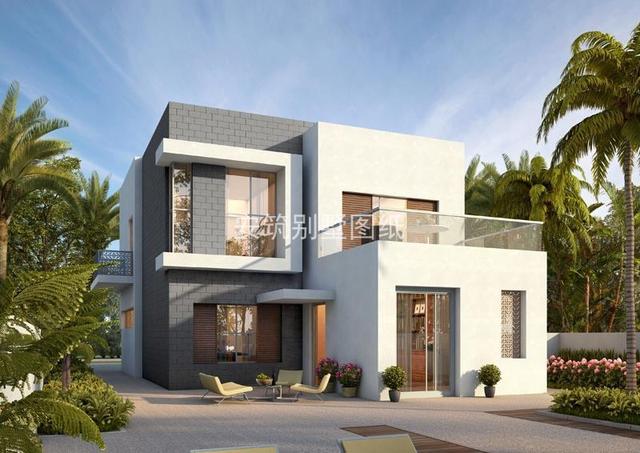 優(yōu)雅時尚的現(xiàn)代二層小洋樓房，才是年輕人的建房首選