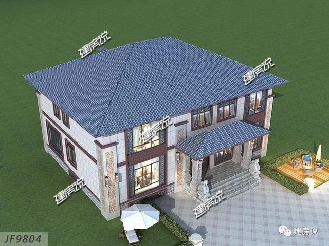 新二層中式別墅都帶電梯啦（附戶型圖），很有豪宅范兒