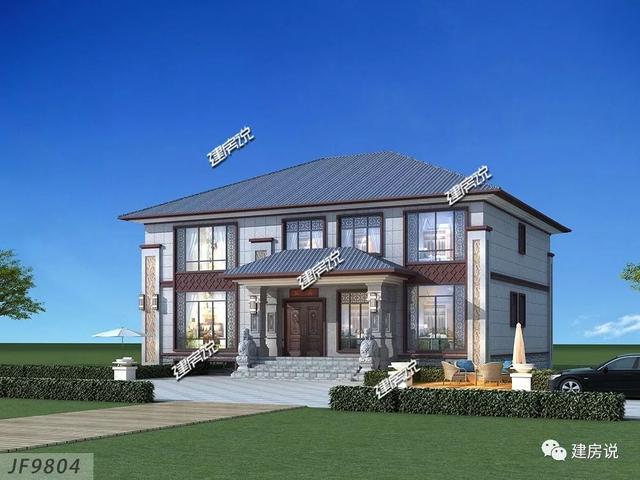 新二層中式別墅都帶電梯啦（附戶型圖），很有豪宅范兒