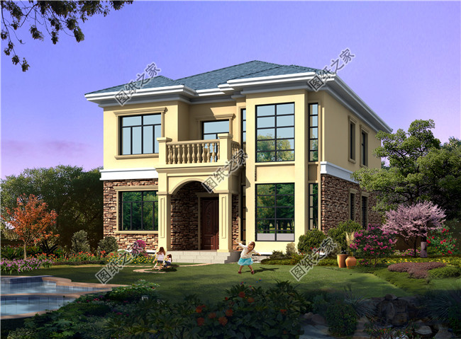 160平方米經(jīng)典鄉(xiāng)村二層房屋設(shè)計(jì)圖紙