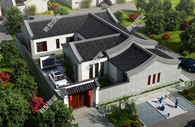 等宅基地批下來，就建一棟帶小院的小別墅