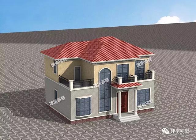 面寬13米左右的兩棟自建房戶型，回老家給父母建一棟吧