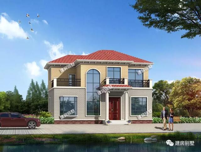 面寬13米左右的兩棟自建房戶型，回老家給父母建一棟吧