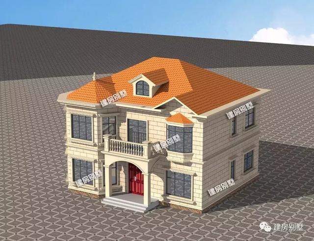 面寬13米左右的兩棟自建房戶型，回老家給父母建一棟吧