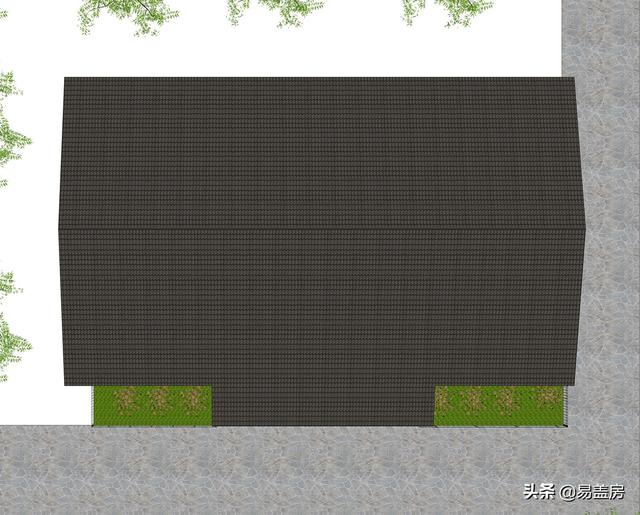 現(xiàn)代一層平房房子設(shè)計方案，四間好戶型