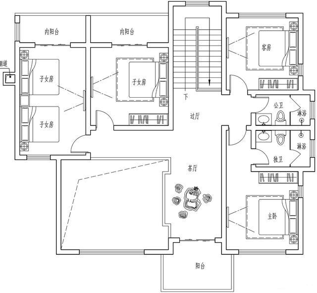 75萬自建最美二層別墅別墅，343㎡6室1廳