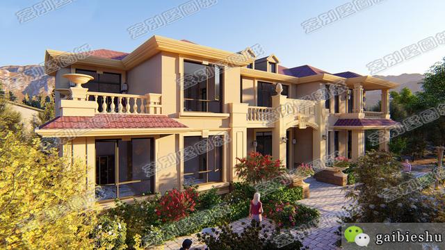 開(kāi)間25米超豪華二層別墅實(shí)拍圖，土豪才能建得起