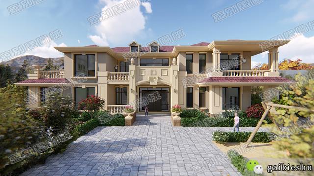 開(kāi)間25米超豪華二層別墅實(shí)拍圖，土豪才能建得起