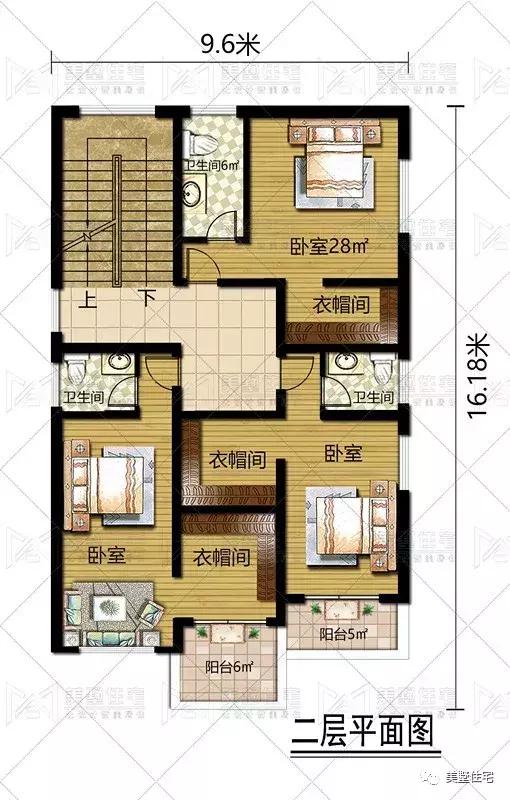 開間9.6米照樣建大別墅（含戶型），健身房、KTV都有，驚艷全村