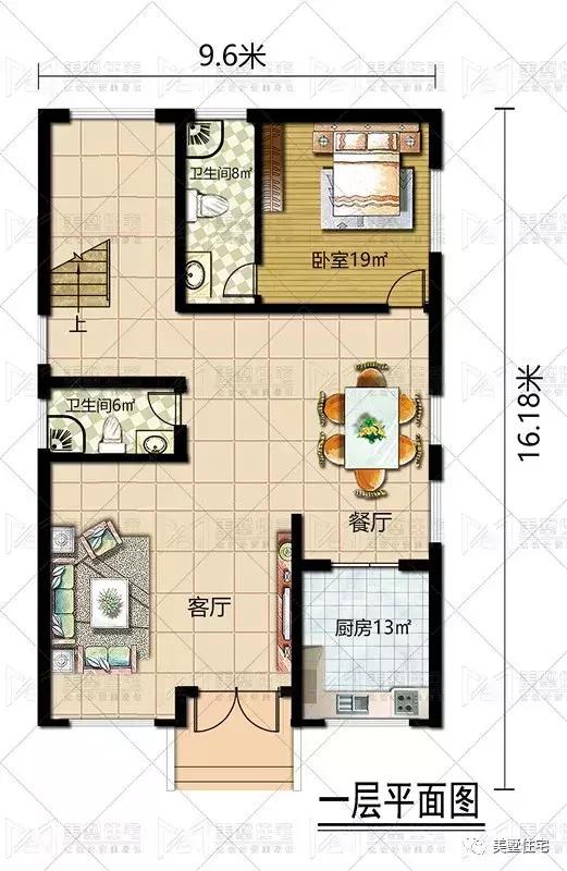 開間9.6米照樣建大別墅（含戶型），健身房、KTV都有，驚艷全村