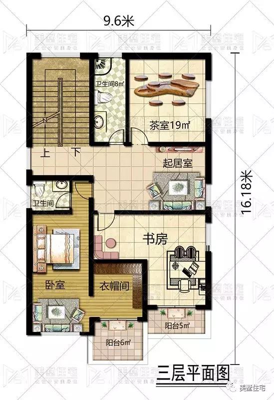 開間9.6米照樣建大別墅（含戶型），健身房、KTV都有，驚艷全村