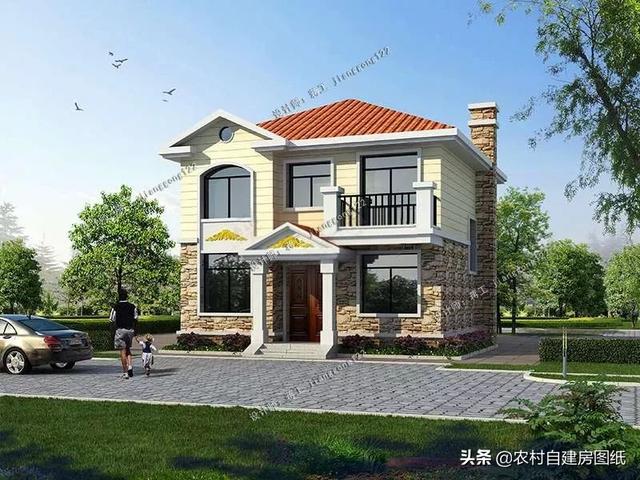 8款小戶型二層小洋樓別墅圖，主體15萬起，人人建的起