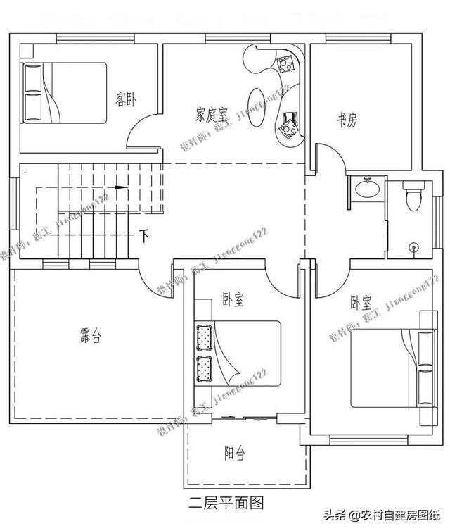 8款小戶型二層小洋樓別墅圖，主體15萬起，人人建的起