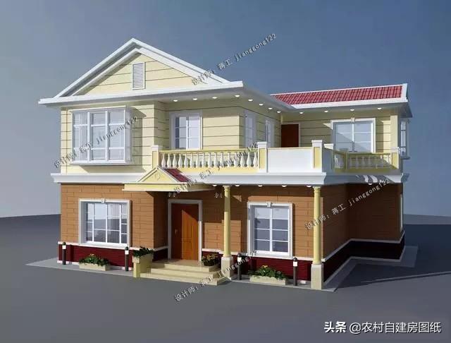 8款小戶型二層小洋樓別墅圖，主體15萬起，人人建的起