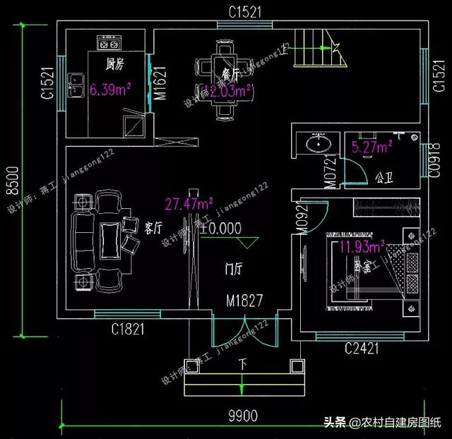 8款小戶型二層小洋樓別墅圖，主體15萬起，人人建的起
