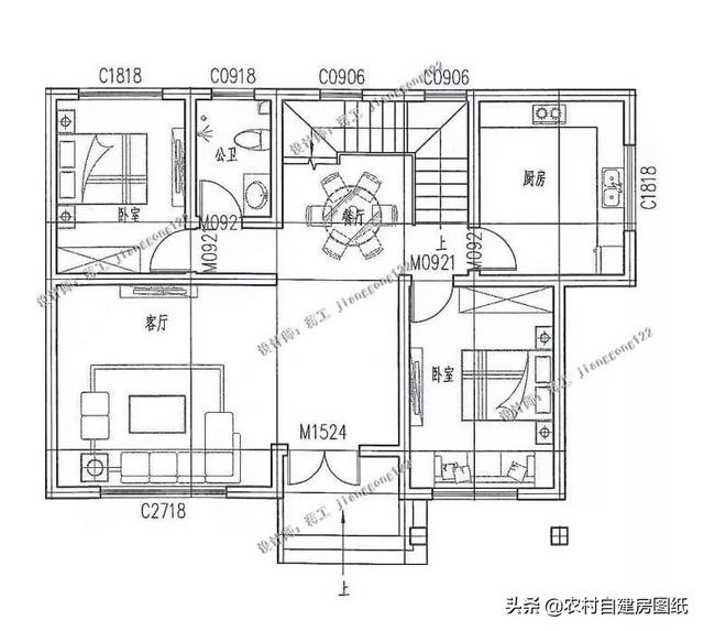 8款小戶型二層小洋樓別墅圖，主體15萬起，人人建的起